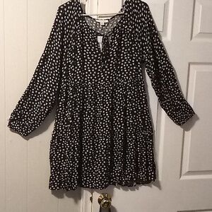 American Eagle Outfitters Black and White Floral Dress